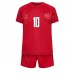 Denmark Christian Eriksen #10 Replica Home Minikit World Cup 2022 Short Sleeve (+ pants)